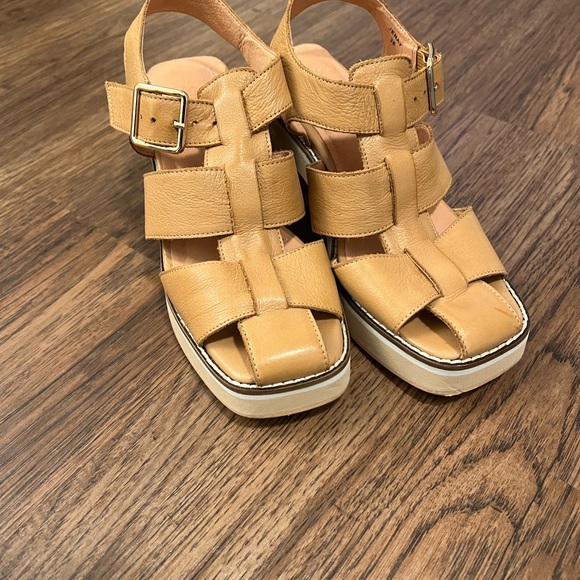 Anthropologie woven leather heels - Picture 2 of 9